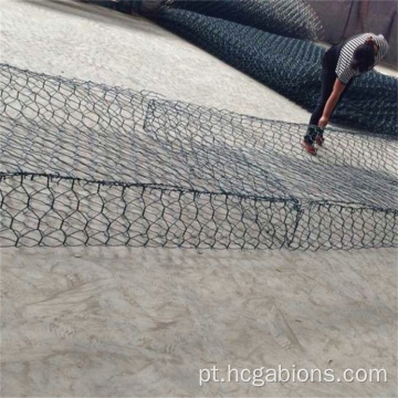 Galvanizado pesado com PVC Gabion Mattress Stone Cage